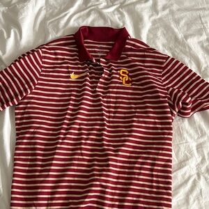 Nike USC Striped Polo